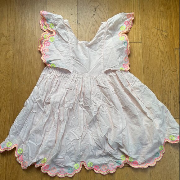 Billieblush Girls Baby Pink Embroidered Dress - Picture 1 of 4